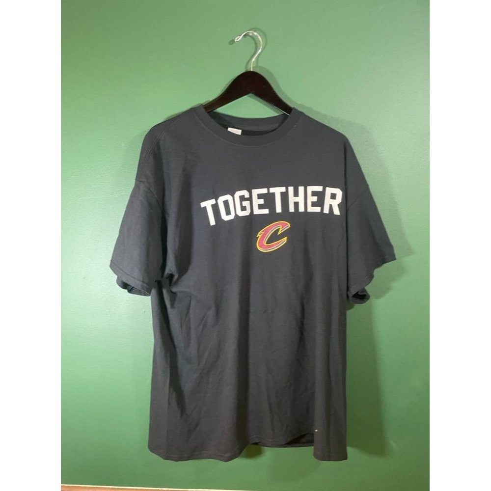 Cleveland Cavaliers - "Together" - Men's Short Sleeve Black Logo T-Shirt Size XL